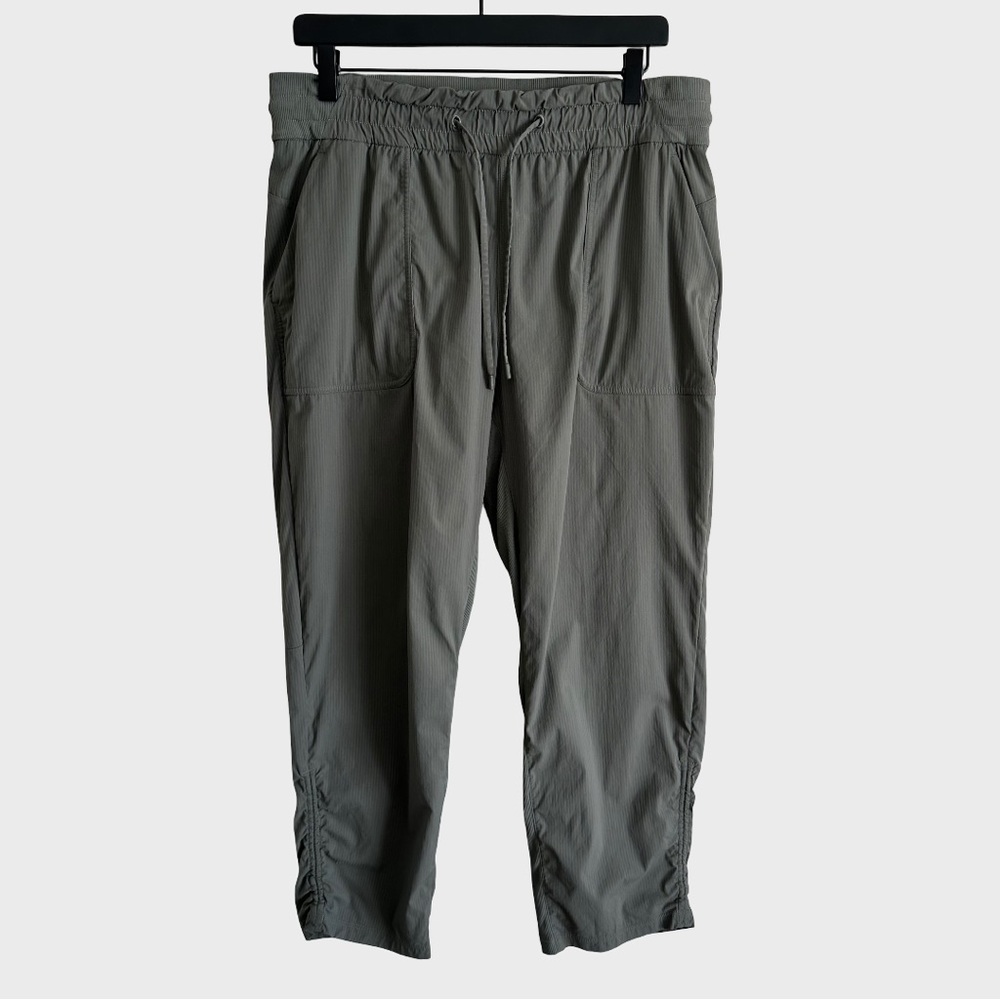 Lululemon Beyond The Studio Crop Pants Bottoms Grey Sage Green W8BJBS 12